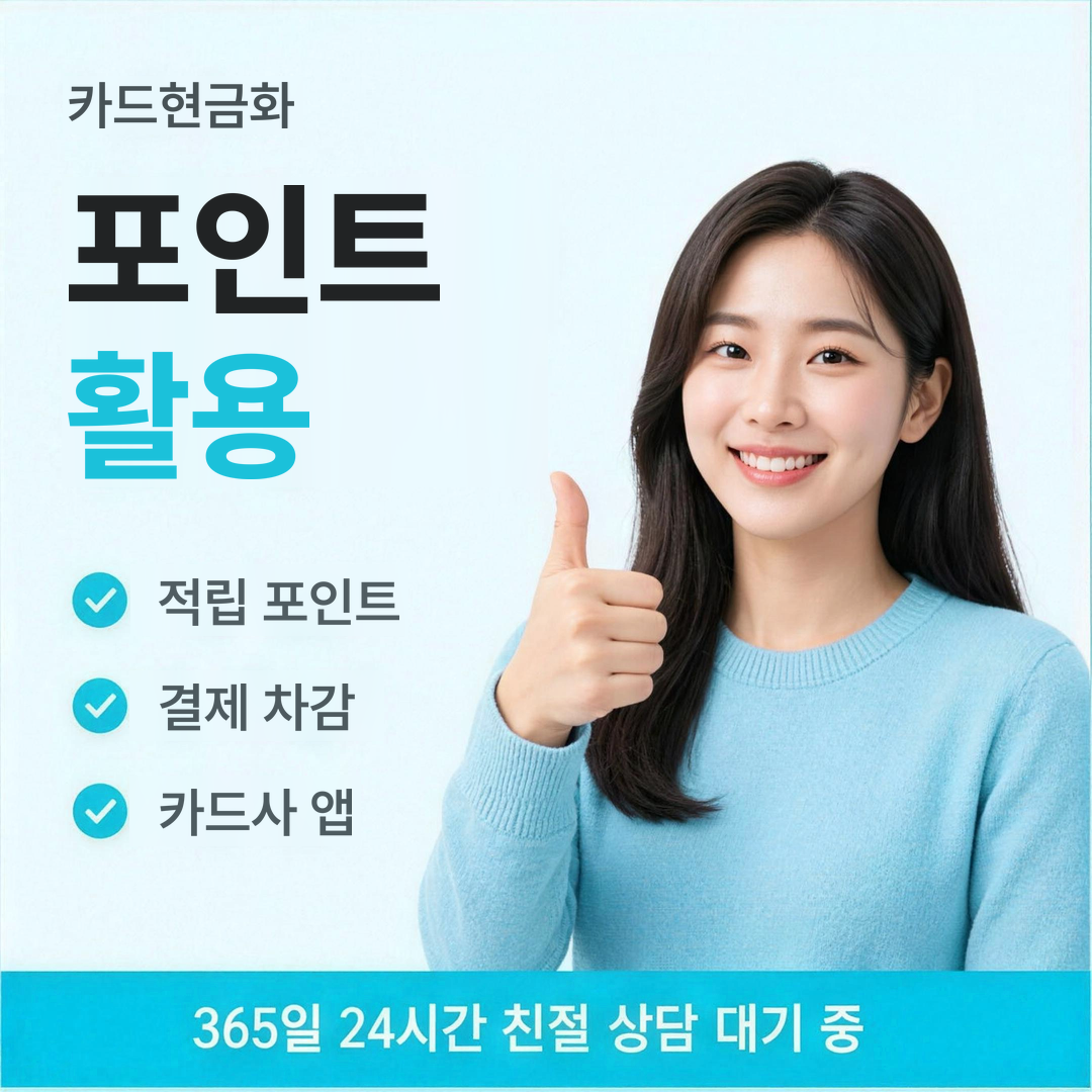 다음머니 카드현금화 포인트 활용 안내